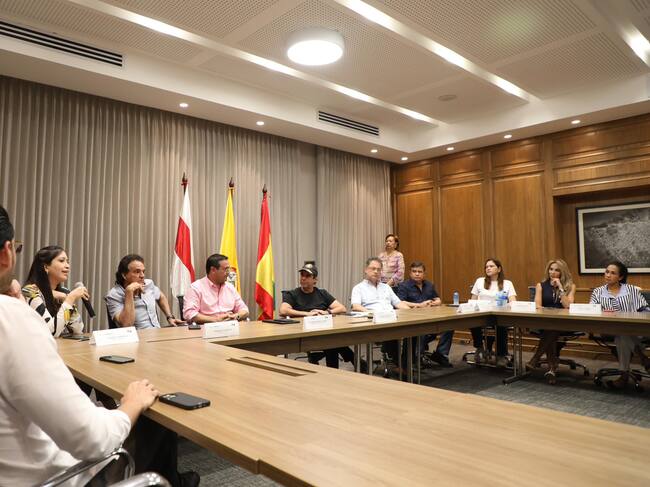 Alcalde Alejandro Char socializando el denominado 'Plan alcalde' con la Cámara Colombiana de Infraestructura./ Foto: Alcaldía de Barranquilla