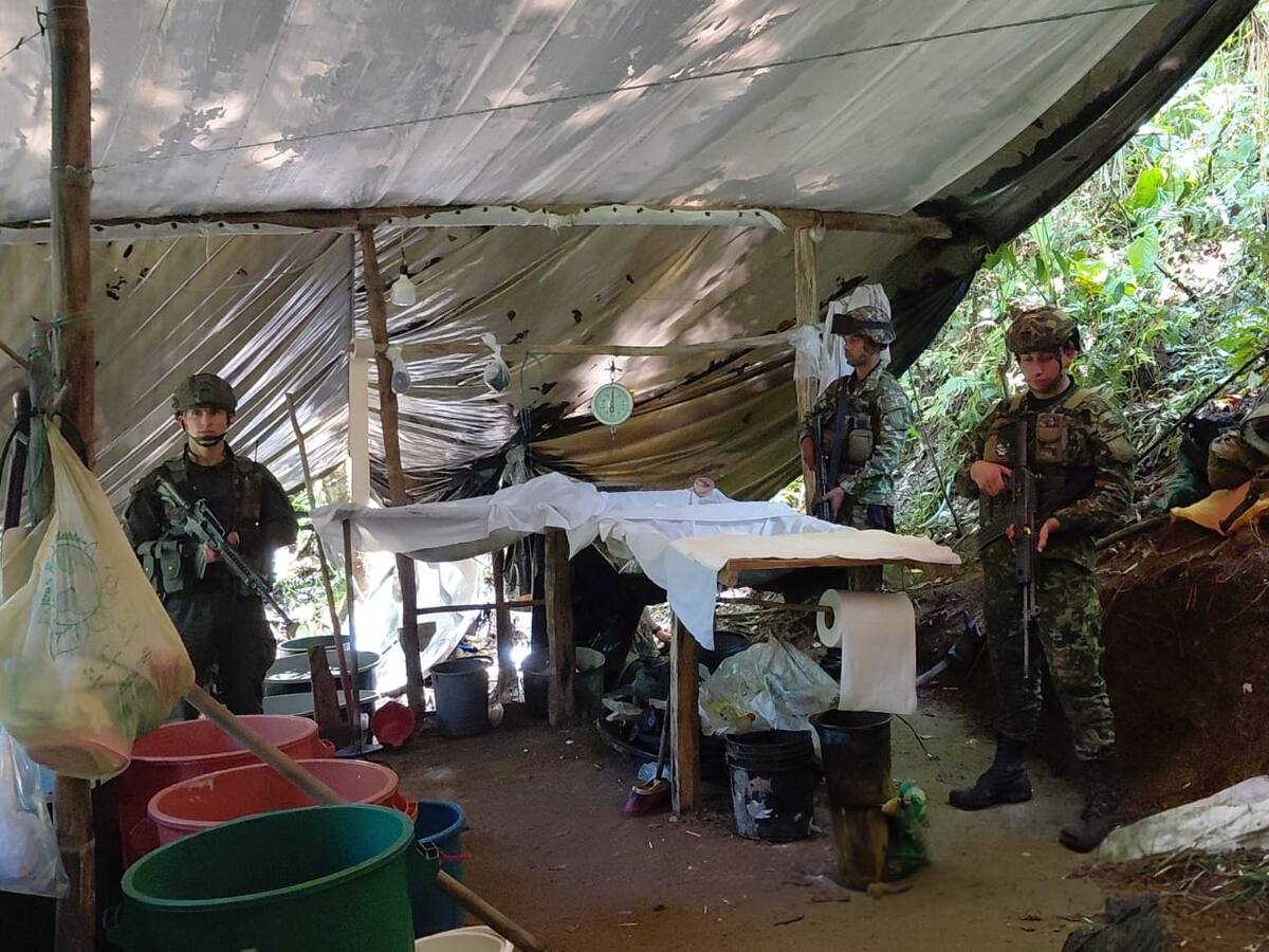 Ejército ubica y destruye laboratorio de clorhidrato de cocaína en Campohermoso, Boyacá