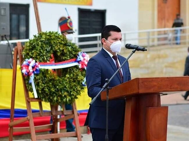 Pidió mayor inversión social, y acompañamiento del aparato estatal, sobre todo de la justicia.. Foto: Alcaldía de Chiquinquirá