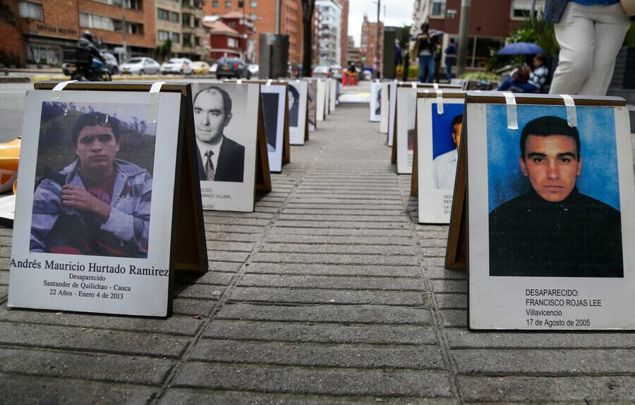 Víctimas de desaparición forzada. Foto: Colprensa.