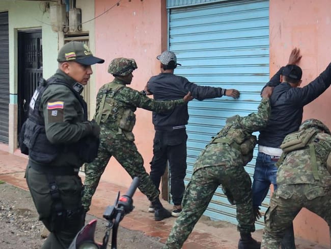 Rescate de 57 militares que fueron secuestrados en Argelia, Cauca. Foto: EFE/Ejército de Colombia