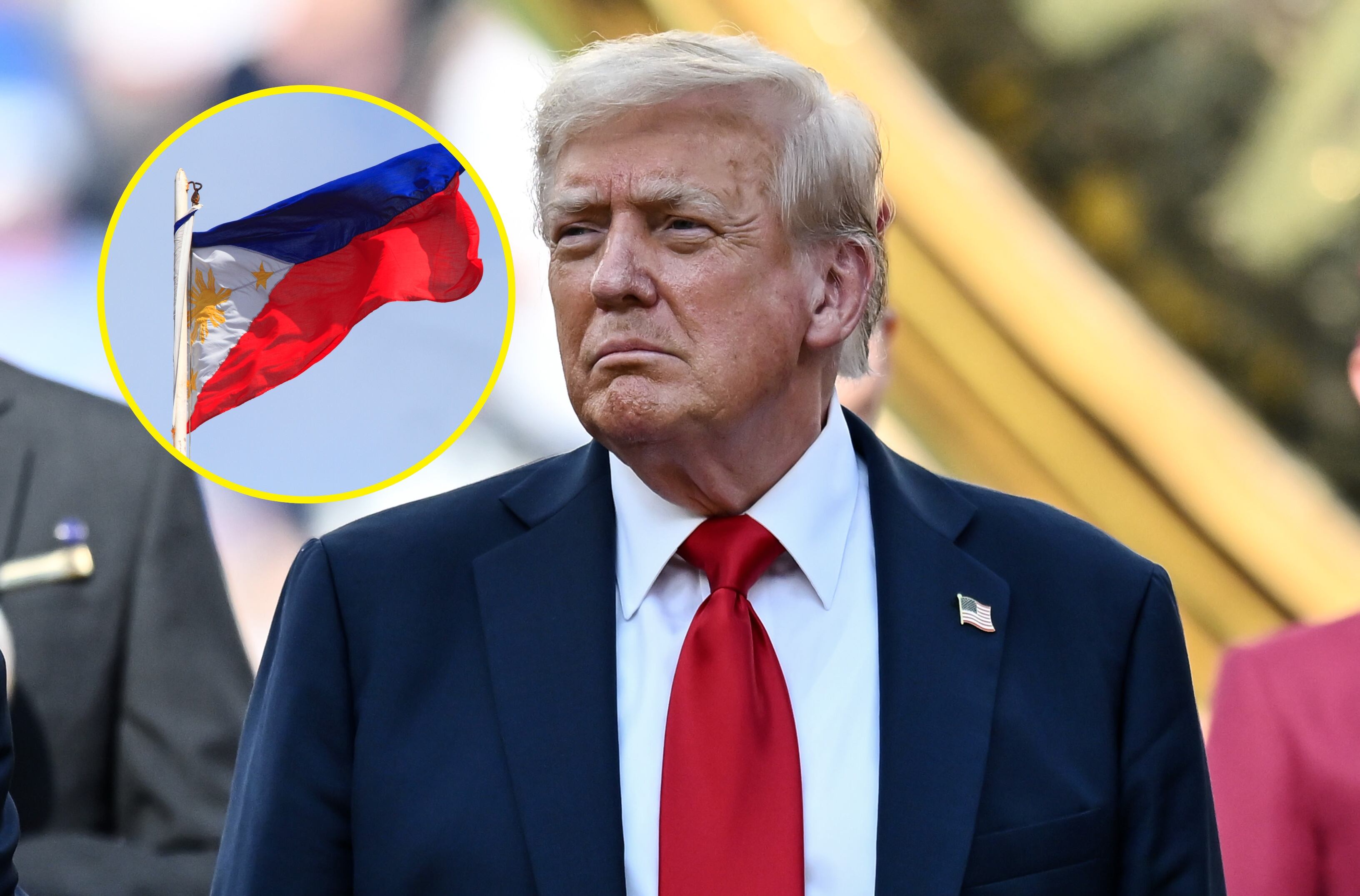 Donald Trump y bandera de Filipinas. Foto: Photo Agency y Getty Images.