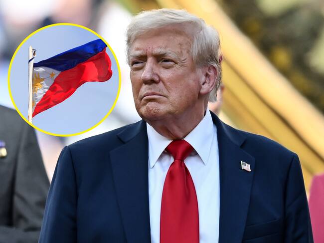 Donald Trump y bandera de Filipinas. Foto: Photo Agency y Getty Images.