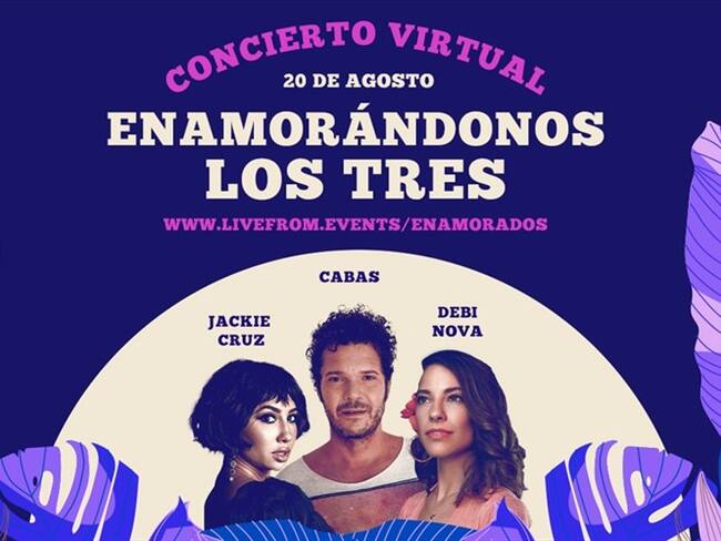 ‘Enamorándonos los tres’, el concierto virtual de Cabas, Debi Nova y Jackie Cruz