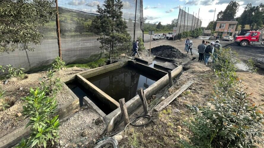 El operativo se adelantó en el municipio de Paipa.. Foto: Corpoboyacá