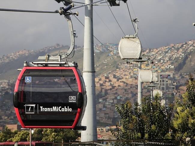 Las obras del TransMiCable en Ciudad Bolívar se encuentran en su recta final. Foto: Colprensa