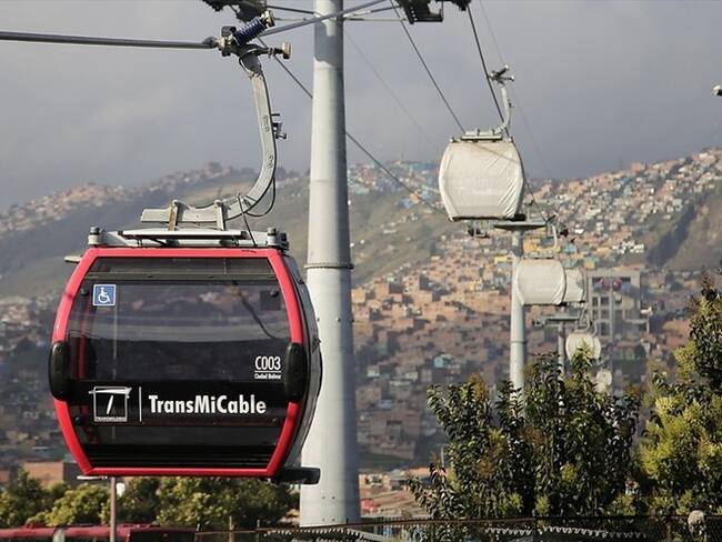 Las obras del TransMiCable en Ciudad Bolívar se encuentran en su recta final. Foto: Colprensa
