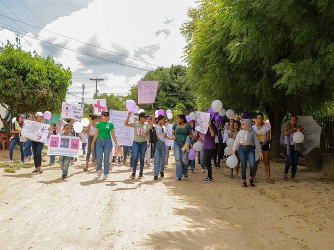 Marcha en contra de asesinato de menor en Algarrobo/ Gobernación del Magdalena