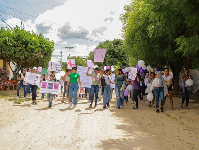 Marcha en contra de asesinato de menor en Algarrobo/ Gobernación del Magdalena