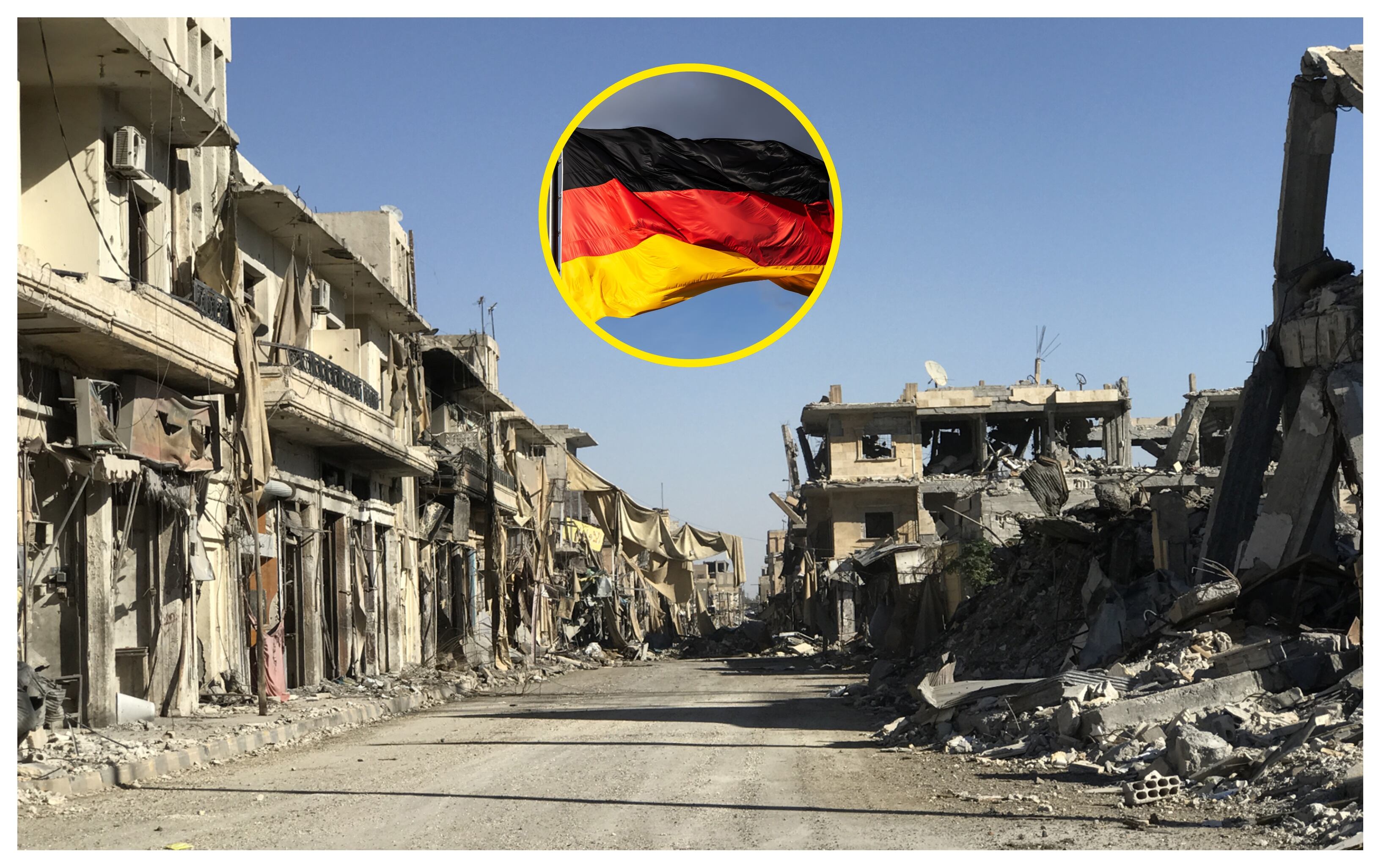 Imagen de referencia de violencia en Siria. Foto: Aboud Hamam vía Getty Images.