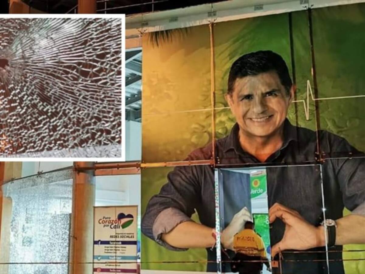 Atentan contra la sede del candidato a la Alcaldía de Cali, Jorge Iván Ospina