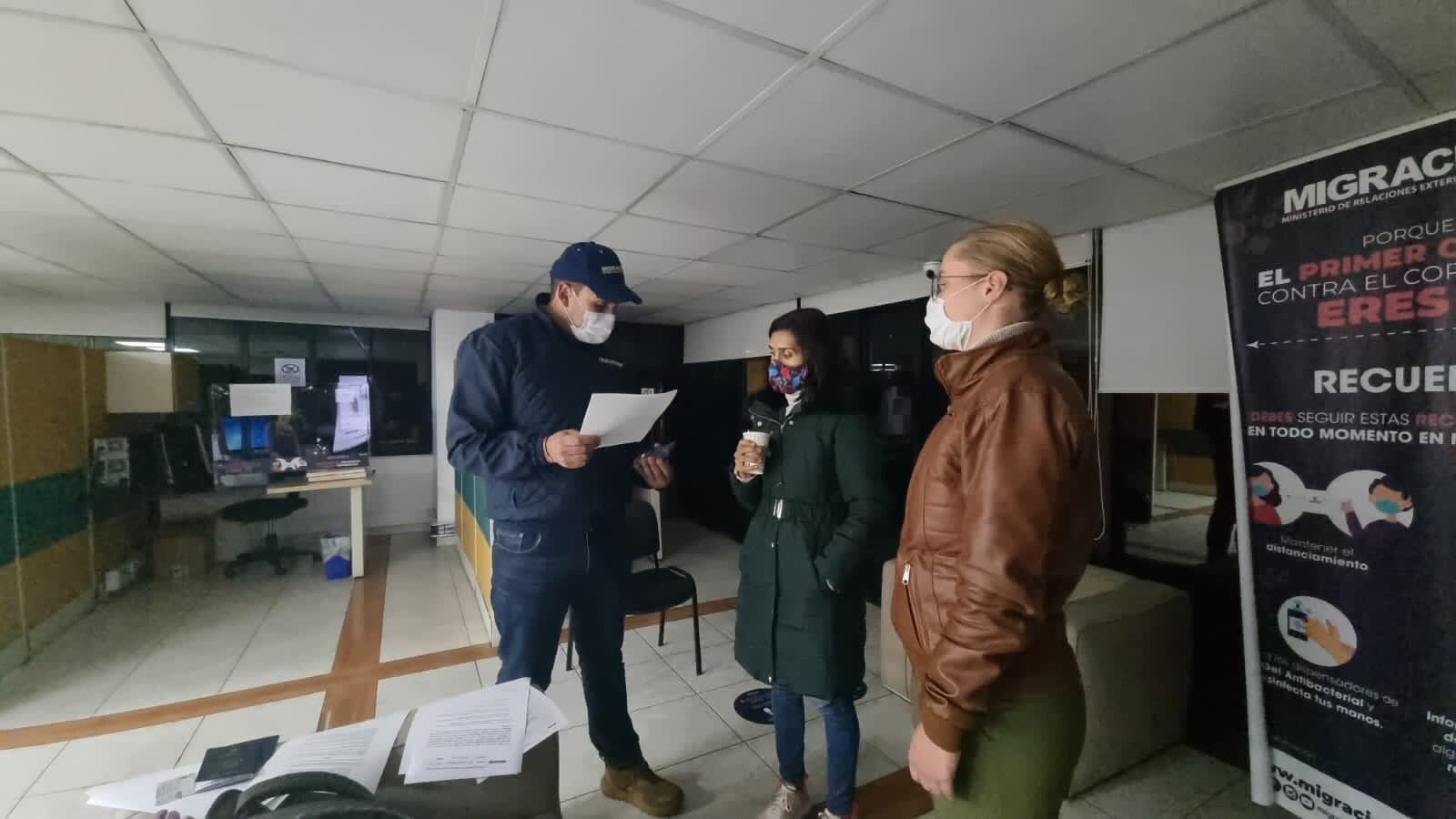 María Elizabeth Giulianelli, ciudadana estadounidense que participó en las protestas del 28 de abril. Foto: Migración Colombia