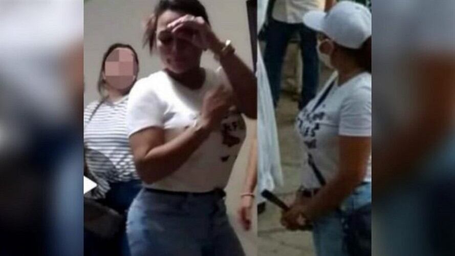 Elvira Julia Mercado fue suspendida por tres meses de su cargo debido a esta fiesta.. Foto: Captura de Pantalla