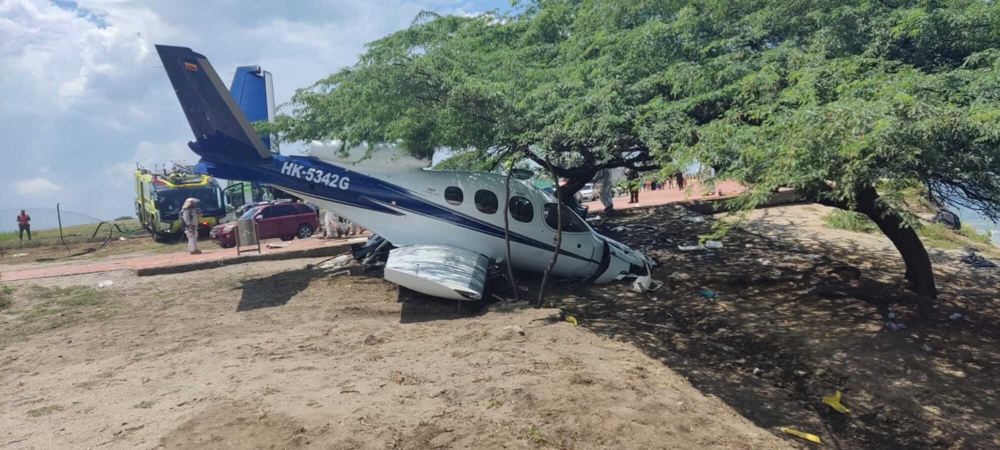 Foto:  Avioneta accidentada/ Gissell Campo