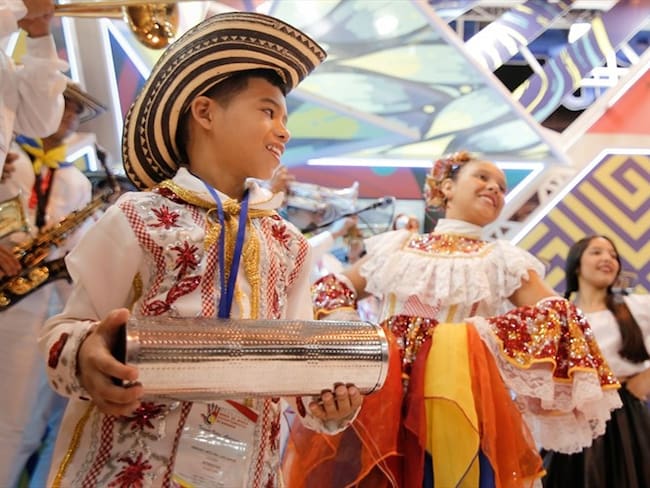 La Banda de Baranoa hace sentir el ritmo de Colombia en Fitur 2019. Foto: Gobernación del Atlántico