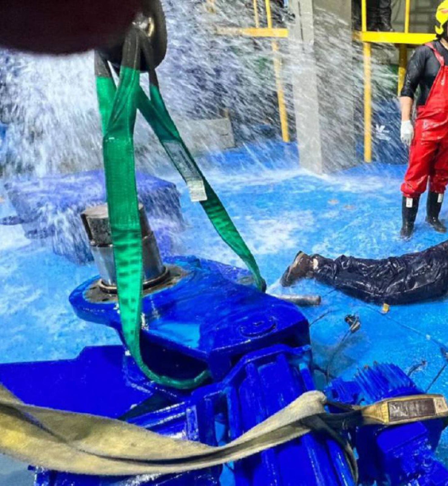 Accidente laboral. Foto: Cortesía a Melissa Múnera.