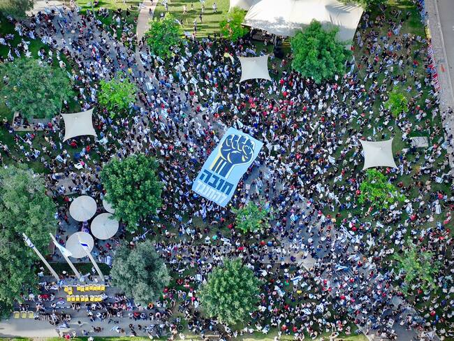 Knéset (Parlamento israelí). EFE/Movimiento Prodemocrático de las protestas/Amir Terkel