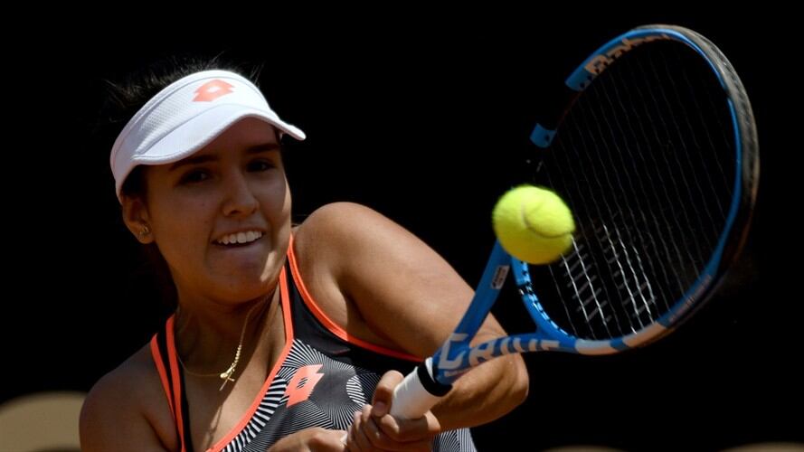 La tenista colombiana, María Camila Osorio logró clasificar a las semifinales del cuadro femenino junior de Roland Garros. Foto: Getty Images