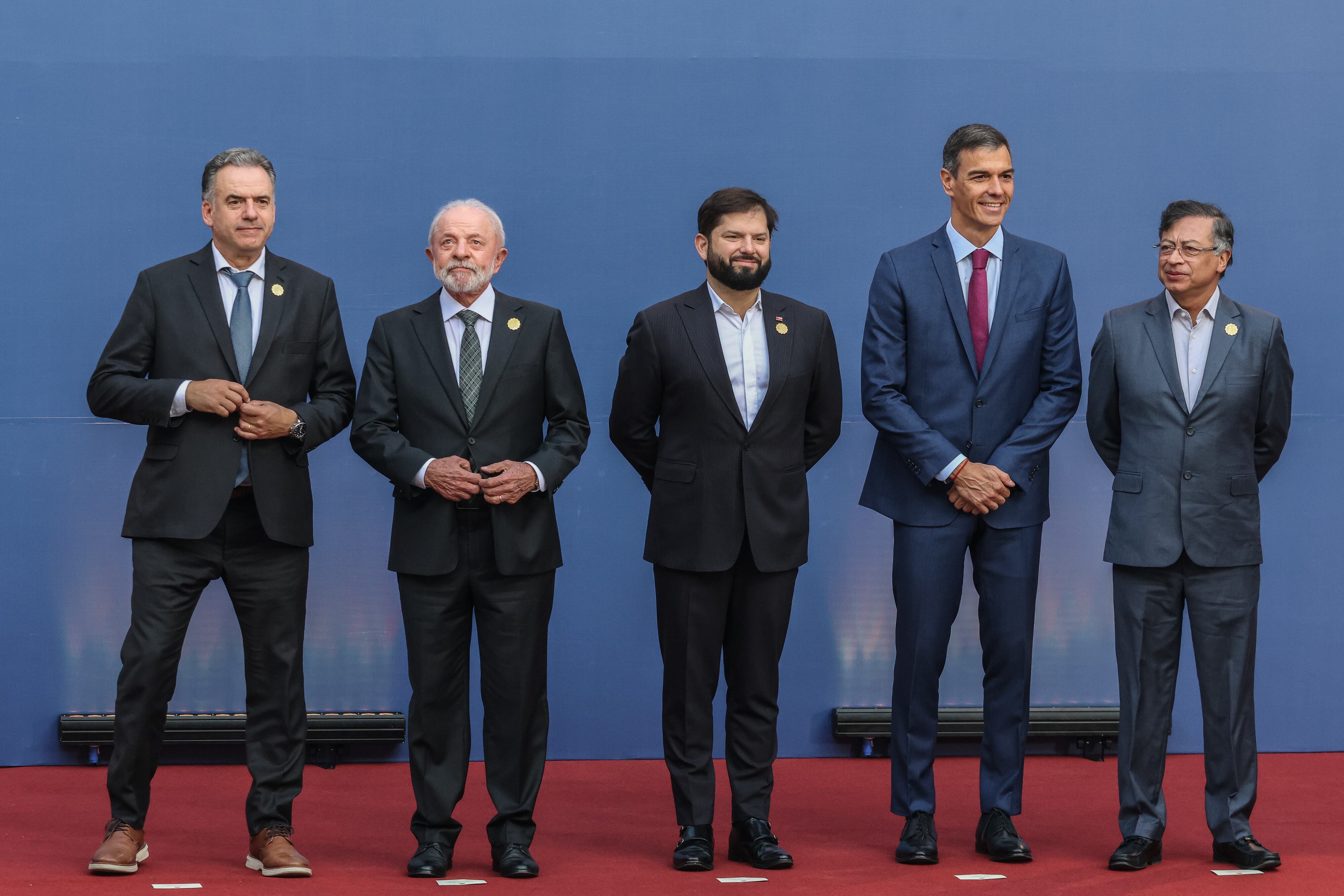 Líderes internacionales. Foto: Cristobal Basaure Araya/SOPA Images/LightRocket via Getty Images