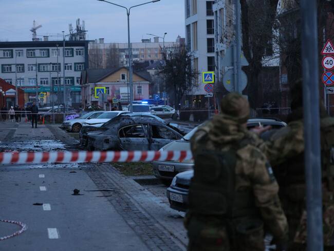 Ataque a Bélgorod, Rusia. (Photo by Emil Leegunov/Anadolu via Getty Images)