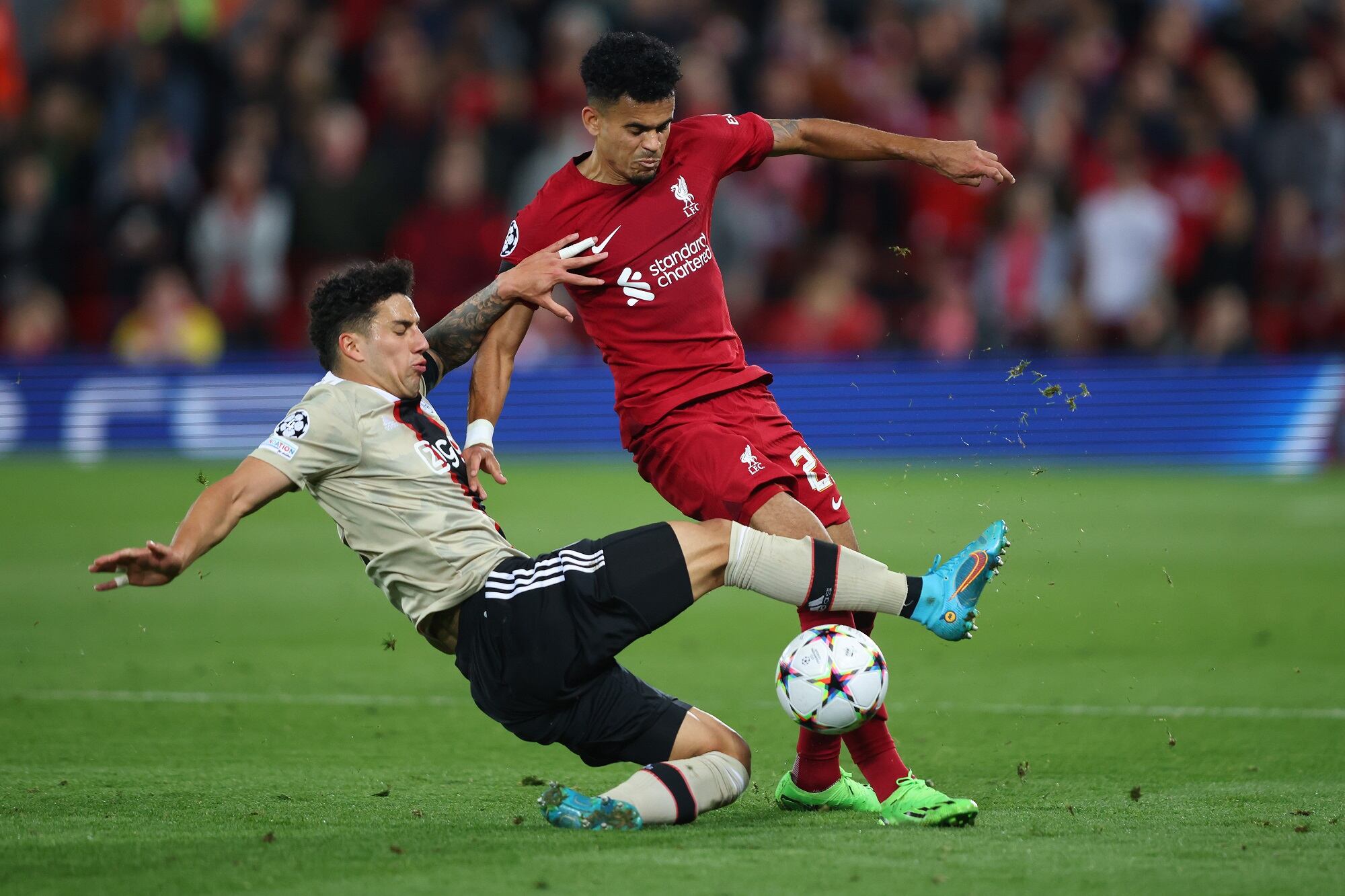 Liverpool FC vs. AFC Ajax. (Photo by Marc Atkins/Getty Images)