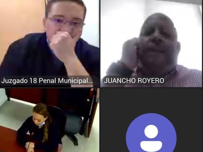 Audiencia contra la presidenta del Concejo de Cartagena, Gloria Estrada. Crédito: Captura de pantalla.