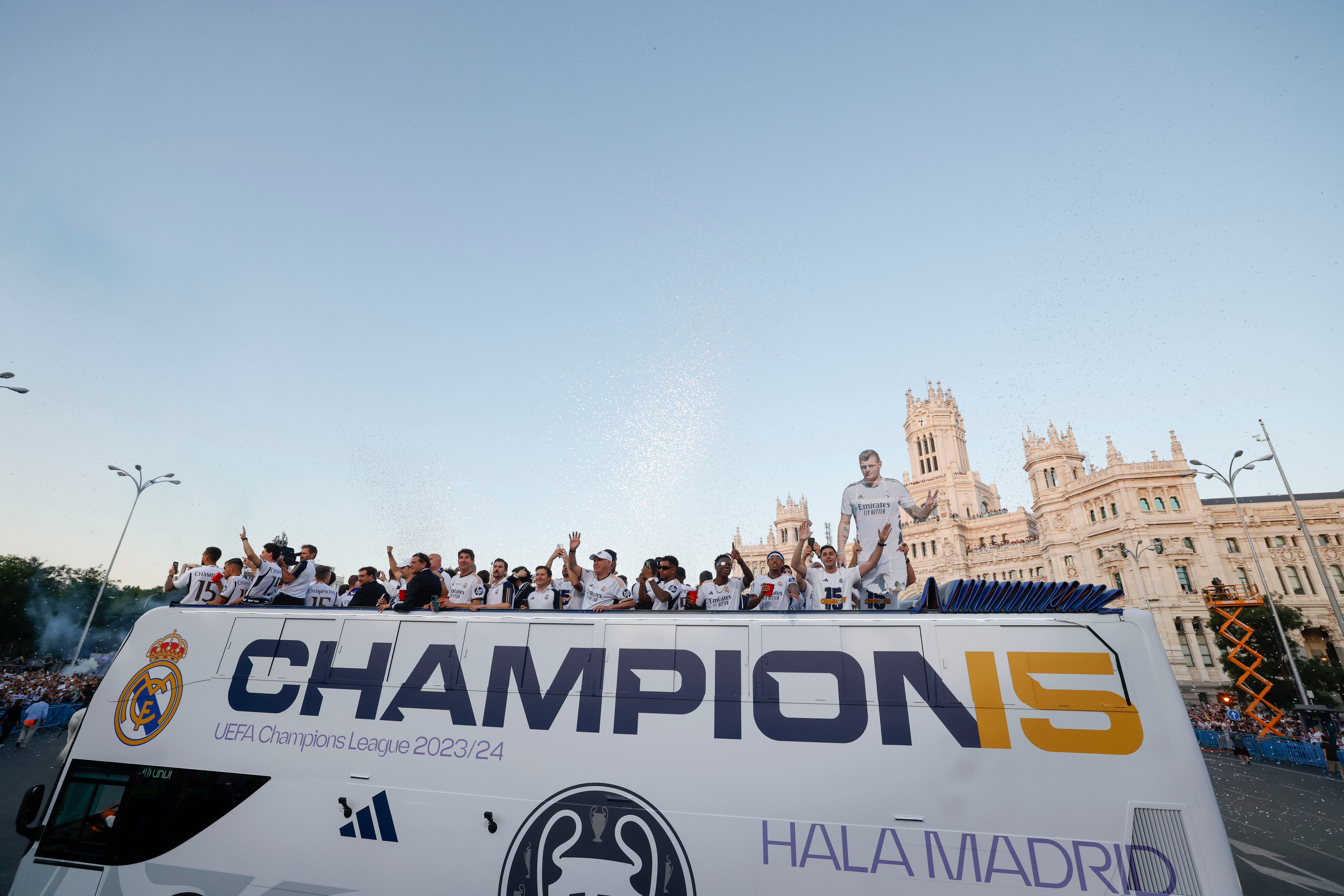 Real Madrid tras ganar la Champions League 2023/2024. Foto: EFE.