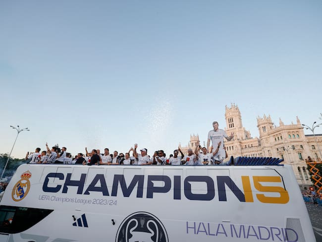 Real Madrid tras ganar la Champions League 2023/2024. Foto: EFE.