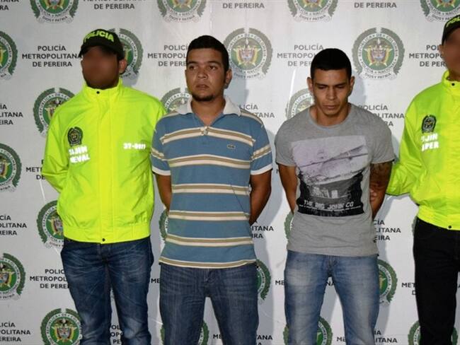 Captura de presuntos asesinos de agente de la Sijín. Foto: Policía Nacional