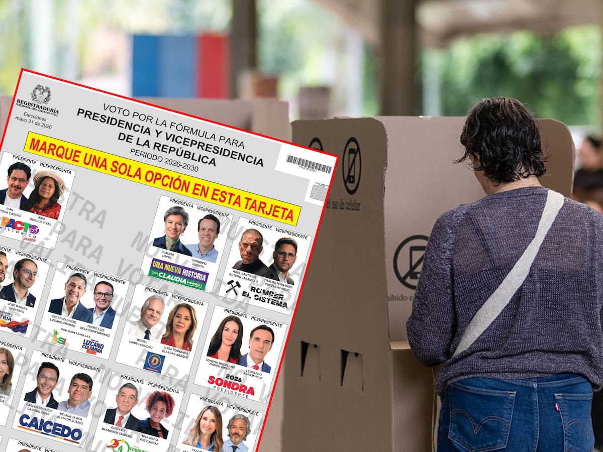 ¿Cómo quedó el tarjetón para las elecciones presidenciales? Paso a paso para votar primera vuelta