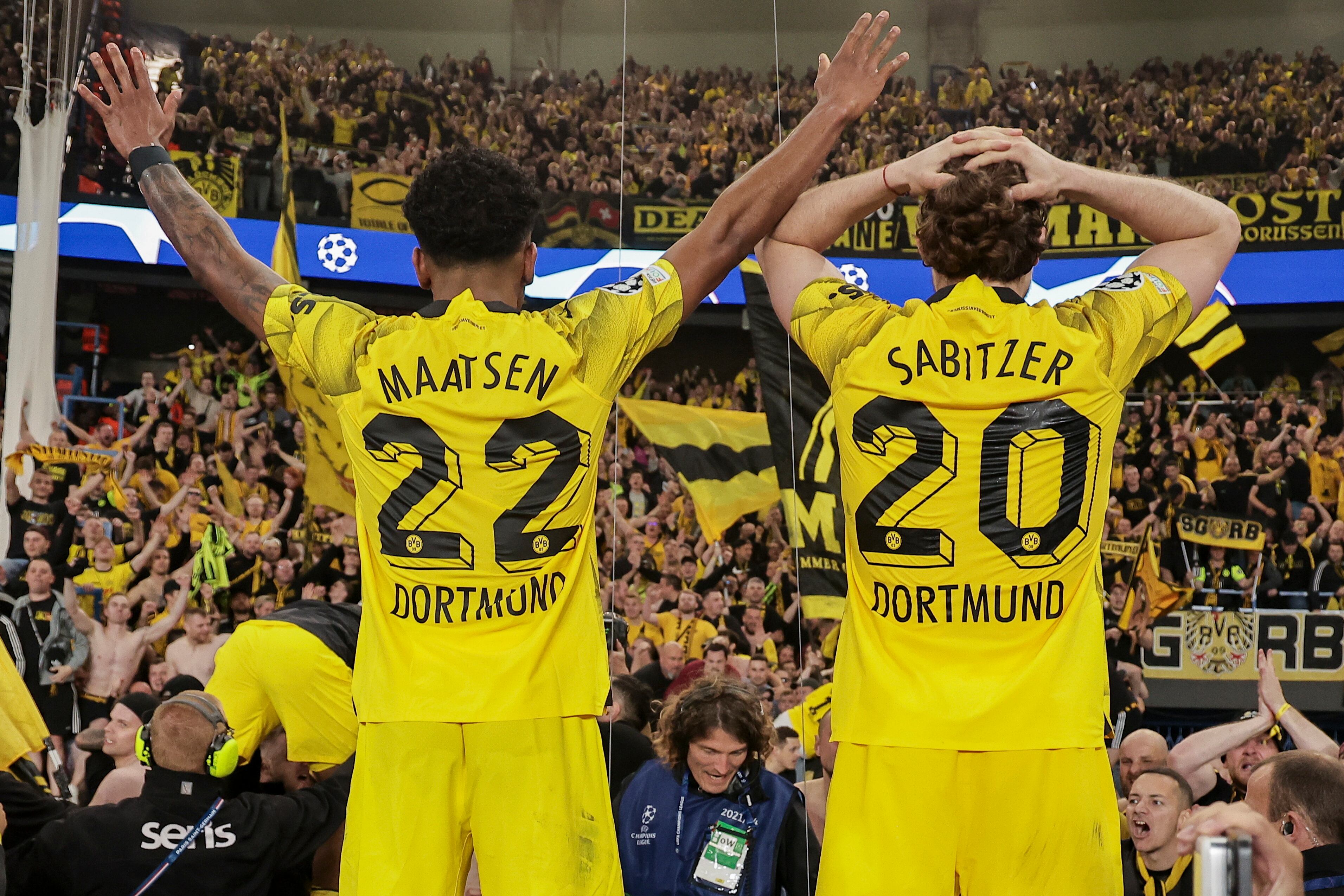 Jugadores del Borussia Dortmund. Foto: EFE/EPA/CHRISTOPHE PETIT TESSON