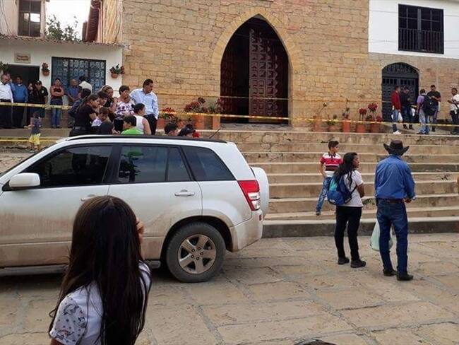 Padre degolló a su hijo de 3 años en iglesia de Santander . Foto: