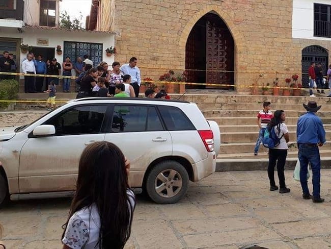 Padre degolló a su hijo de 3 años en iglesia de Santander . Foto: