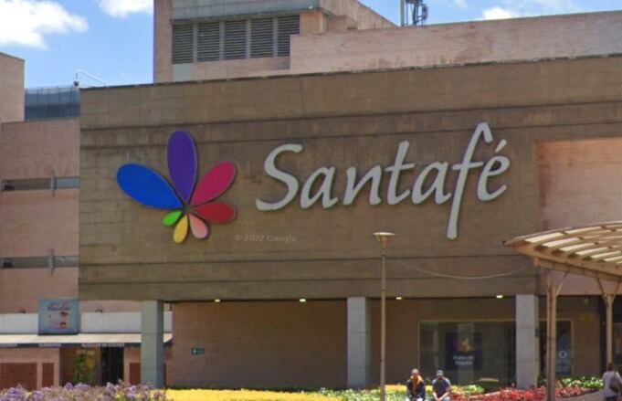 Centro Comercial Santafé logo. Foto: Captura Google Maps.