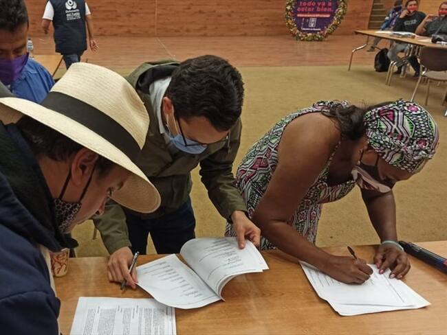 El acuerdo permite contrarrestar los anuncios de bloqueos en la vía Panamericana realizados por los campesinos. Foto: G