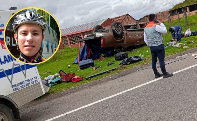 En la vía que de Tunja conduce a Paipa, sector Río de Piedra, un vehículo embistió a un grupo de ciclistas, dejando como saldo el fallecimiento del exciclista Jonathan Paredes Hernández.