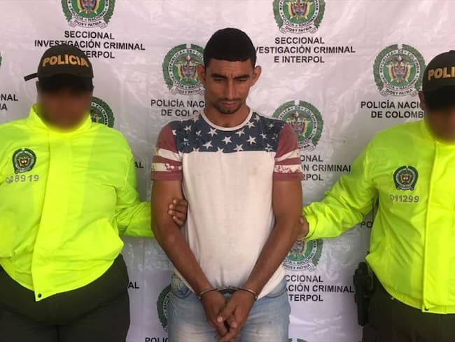 La Policía Metropolitana de Cartagena capturó a alias Orejas, señalado de participar en más de seis hurtos a bancos. Foto: Policía Metropolitana de Cartagena