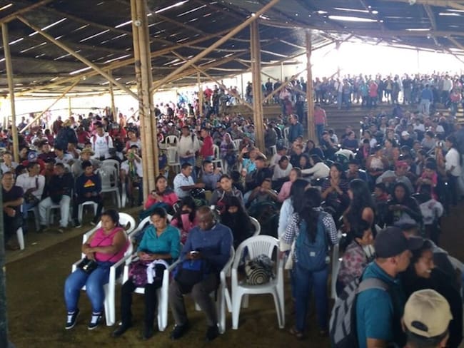 Se logró un acuerdo que permitió levantar la movilización de La María, Piendamó. Foto: Sucesos Cauca