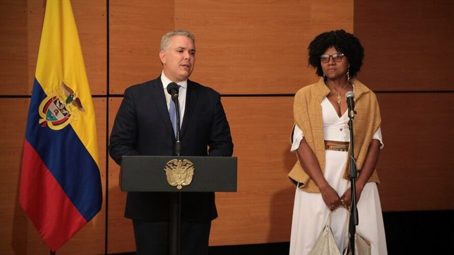 Mabel Torres es científica de Bahía Solano, Chocó, bióloga-química y magister en microbiología de la Universidad del Valle. Foto: Presidencia de la República