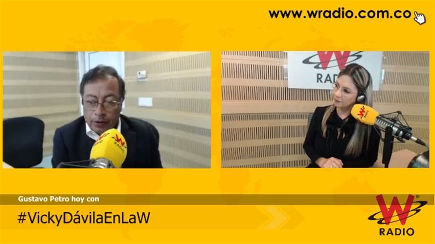 "El 'castrochavismo' no existe": afirma Gustavo Petro. Foto: W Radio