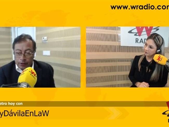 "El 'castrochavismo' no existe": afirma Gustavo Petro. Foto: W Radio