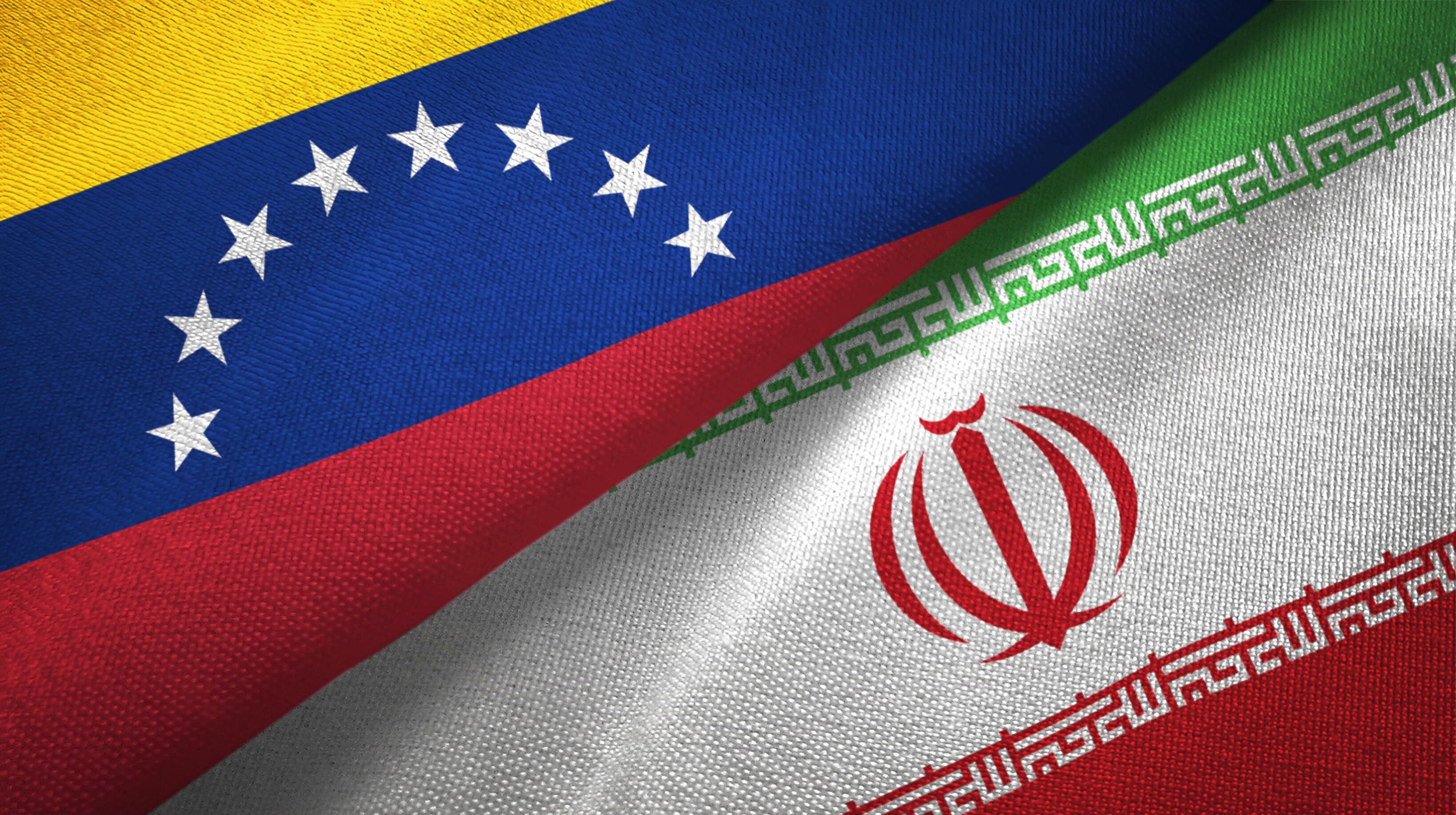Bandera de Venezuela e Irán. Foto: Getty Images