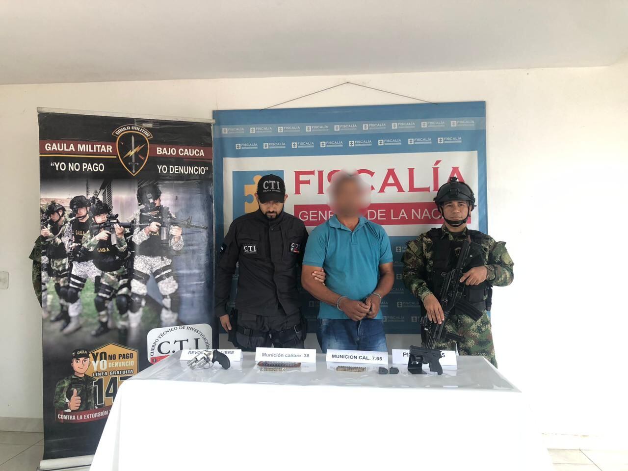 Capturan a hombre de confianza de alias Chirimoya en La Apartada, Córdoba. Foto: Ejército Nacional.