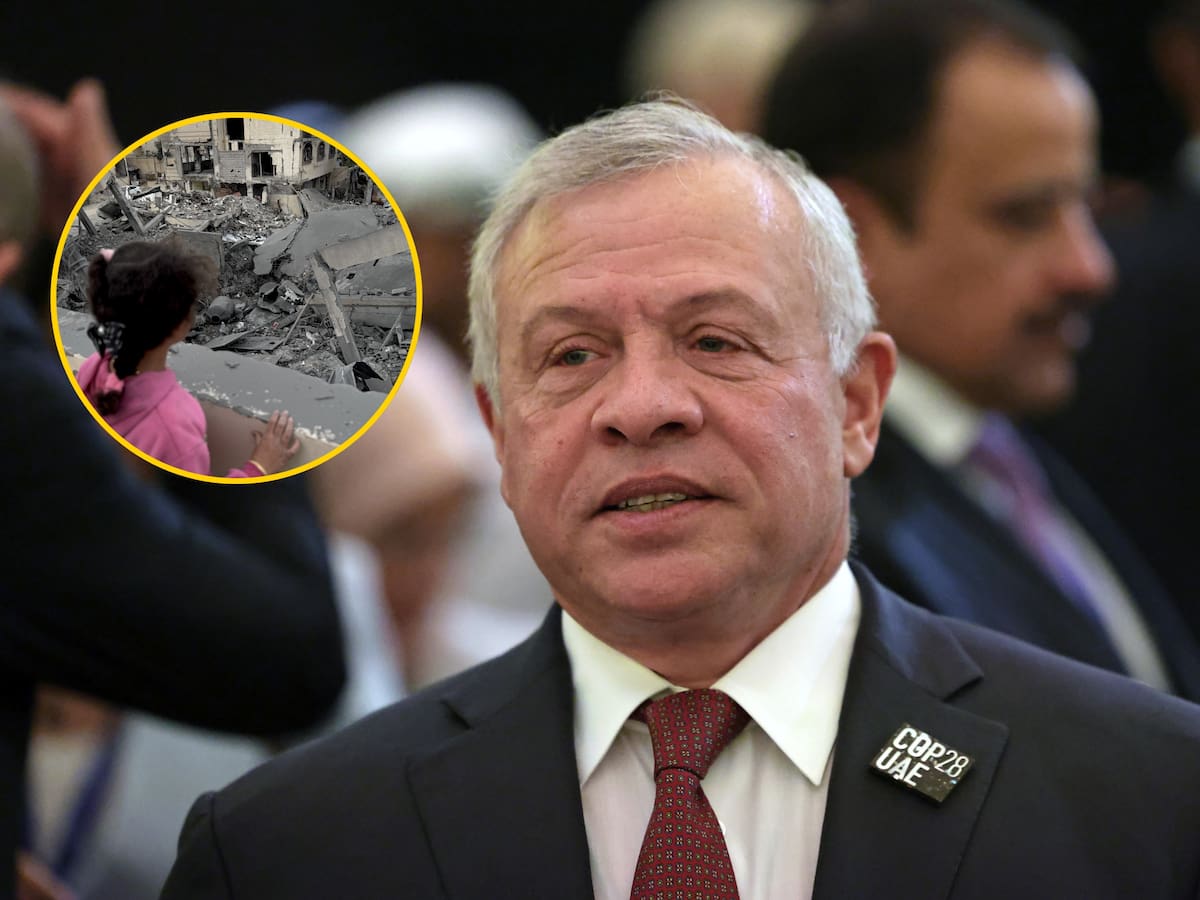 El rey de Jordania pidió no retrasar acción humanitaria ante la situación de niños en Gaza
