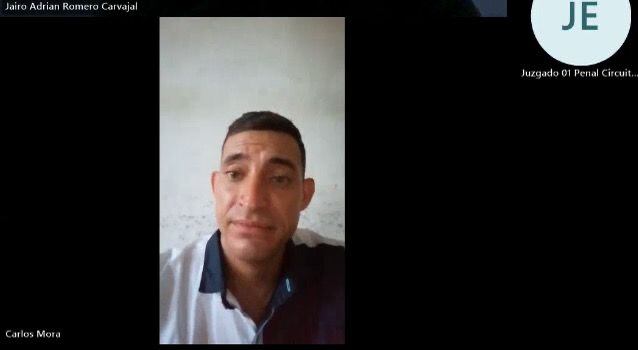 Carlos Eduardo Mora González. Foto: tomada de la audiencia de 2024.