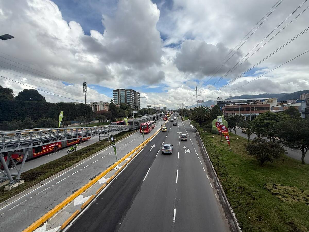 Tras 10 años, entregan tercer carril de la Autopista Norte en el sector de Toberín, en Bogotá