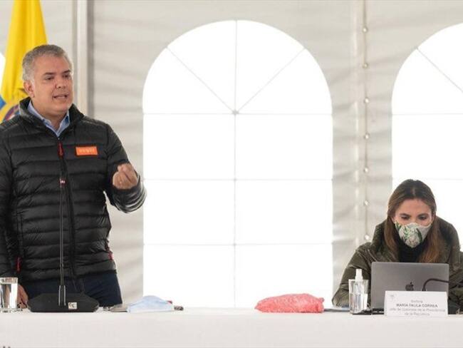 Duque ordenó a su gabinete mejorar seguridad de líderes sociales y acelerar la erradicación de coca. Foto: Presidencia Colombia