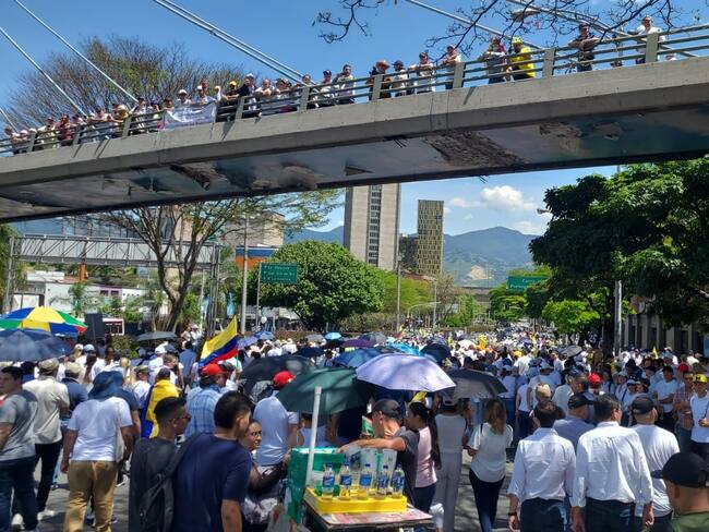 Manifestación en Medellín 20 de junio. Foto: W Radio
