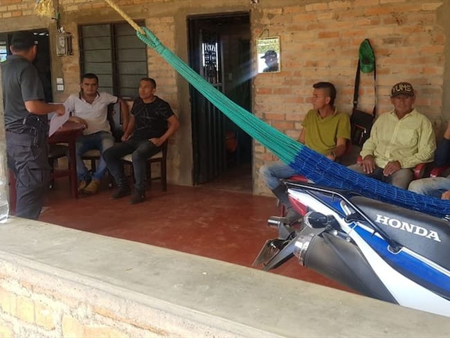 Capturados cinco sujetos por traficar estupefacientes en Cauca. Foto: Fiscalía