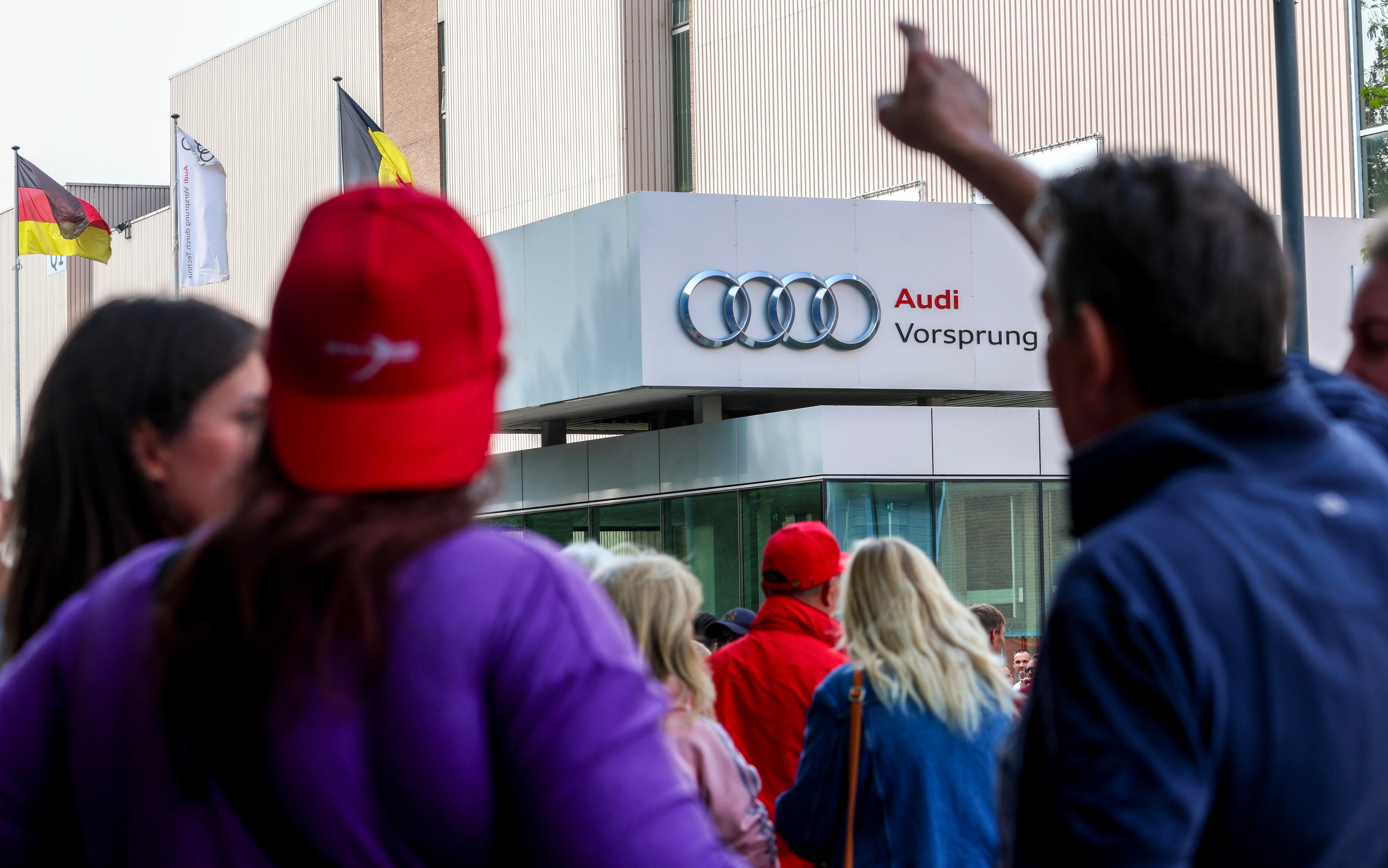 Sindicato de trabajadores de Audi. I Foto: EFE/EPA/OLIVIER HOSLET.